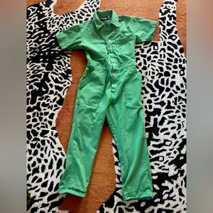 Big Bud Press L Seafoam Green Short Sleeve Jumpsuit